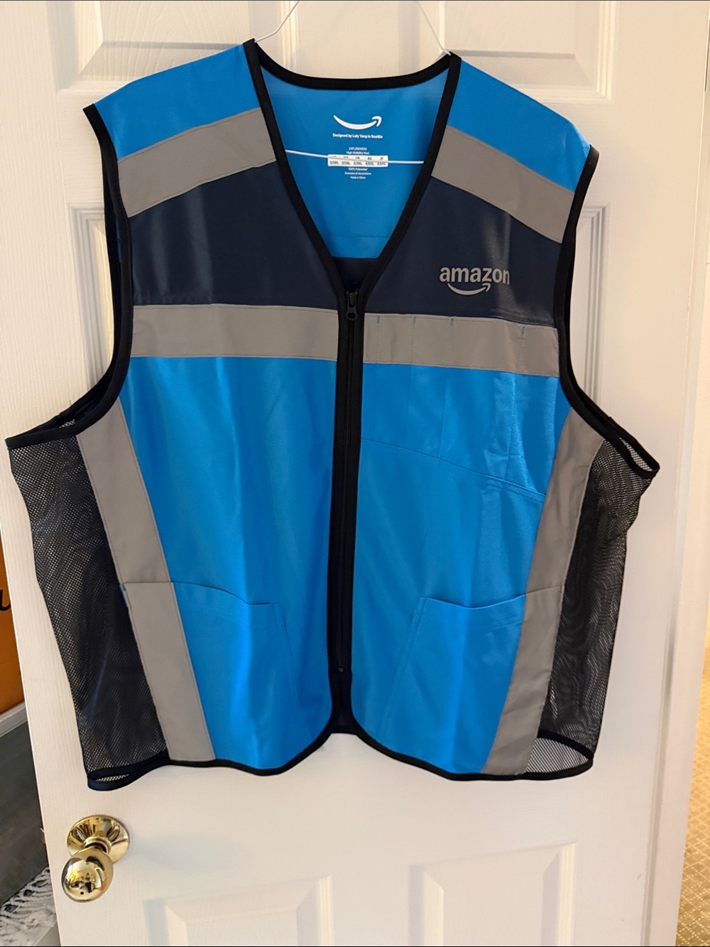 NEW* Amazon Adult Size 2XL/3XL DSP Luly Yang Reflective Vest NWOT